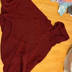 Maroon Sweater with hood